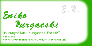 eniko murgacski business card